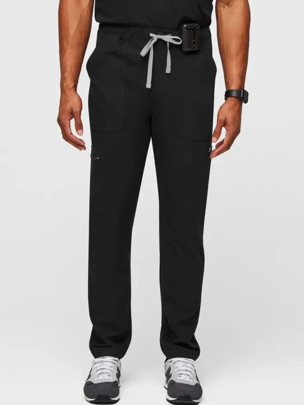 Figs Men Black Cairo Straight-Leg Scrub Pant Size Large
